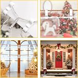 Gcstnn Gutter Hooks for Outdoor Lights 120 Pcs White Plastic Clips view 3