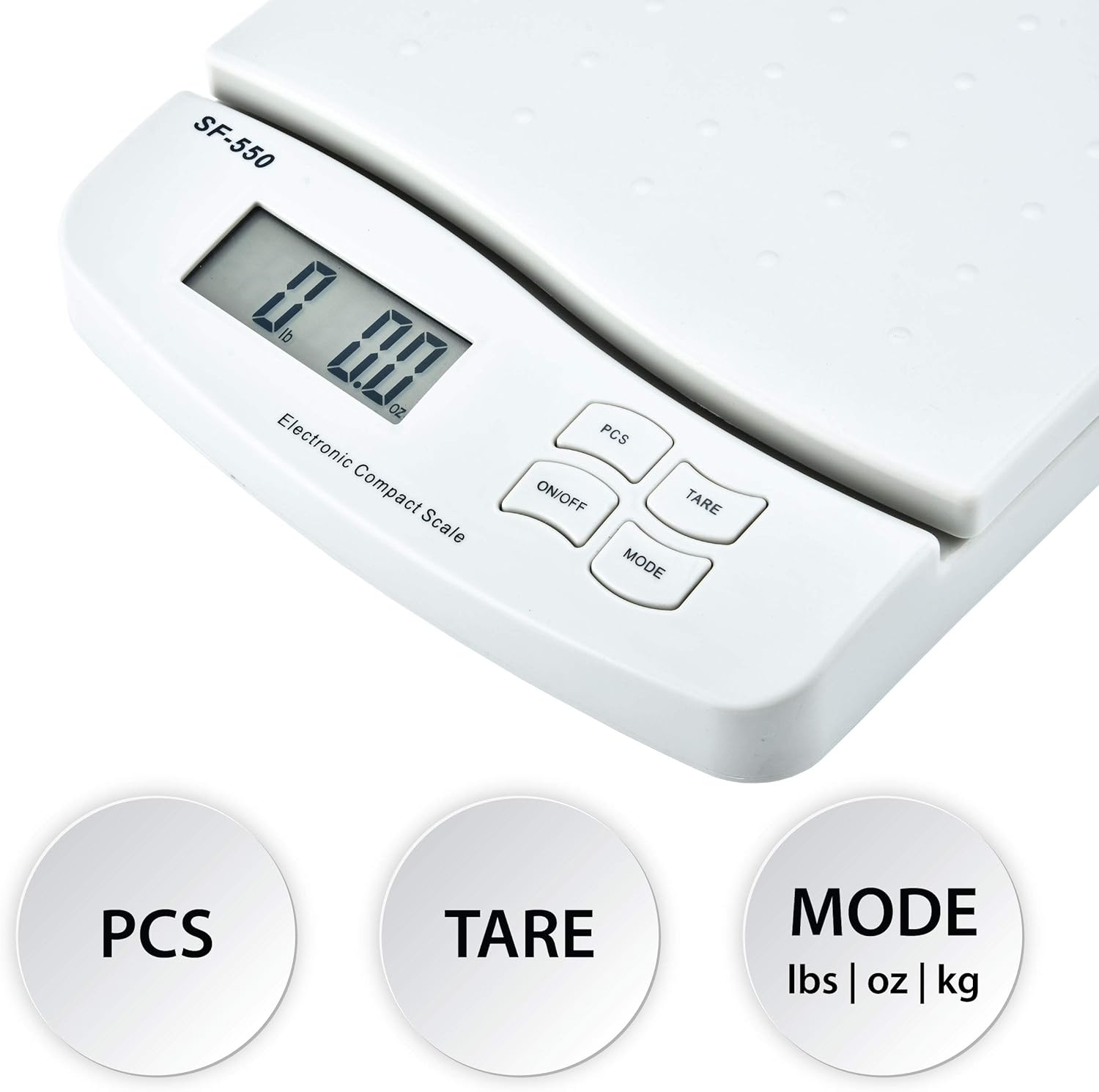 Horizon SF-550 V2 55 LB x 0.1 OZ Digital Postal Shipping Scale with Counting Function : Office Products