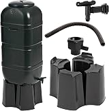STAR SUPPLIES 100L Outdoor Water Butt with Stand Lid and Tap view 5