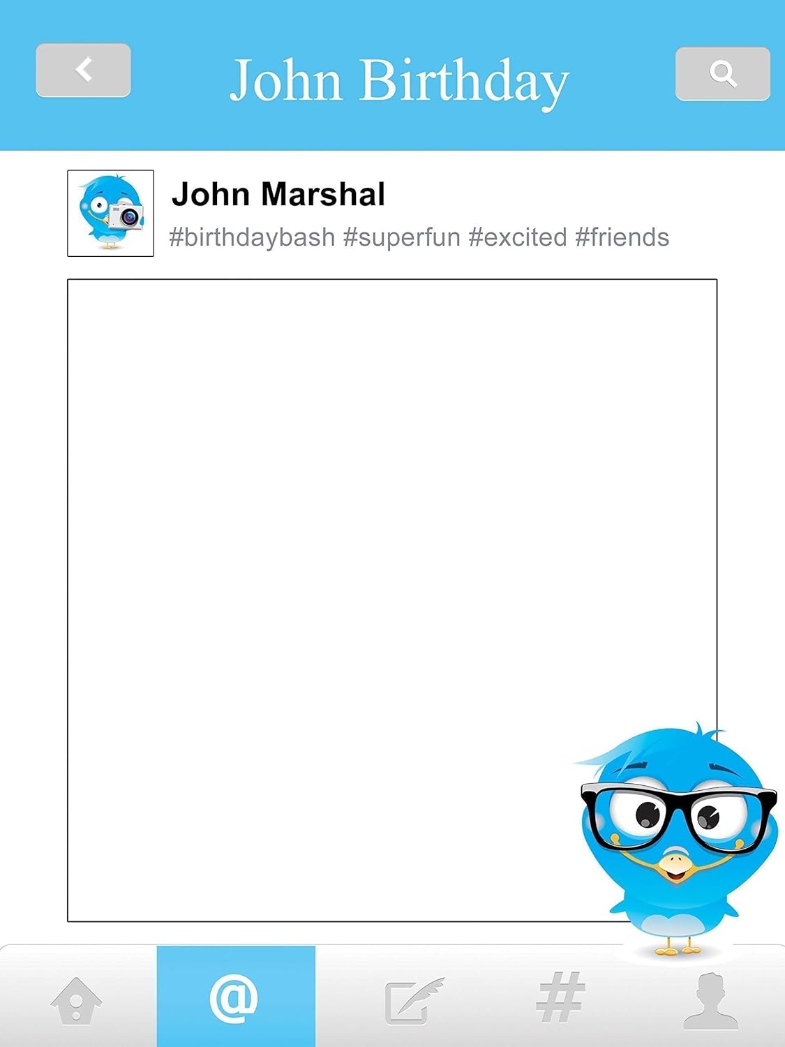 Amazon Com Customize Tweet Bird Social Media Frame Photo Booth