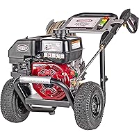 Simpson Cleaning MS61084-S MegaShot 3400 PSI Gas Pressure Washer, 2.5 GPM, Kohler SH270, Includes Spray Gun and Extension Wan
