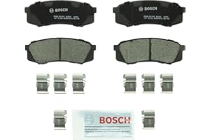 BOSCH BC606 QuietCast Premium Ceramic Disc Brake Pad Set - Compatible with Select Lexus GX460, GX470, LX450; Toyota 4Runner, FJ Cruiser, Land Cruiser, Sequoia; REAR