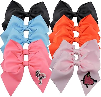 Amazon Com 10 Pcs 8 Large Size Fashion Unicorn Cheer Bows Clips