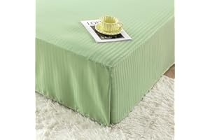 HENGWEITEXT Queen Size Bed Skirt Split Corners,Pleated Bed Skirt with Split Corners,Queen Size Ruffle Bed Skirt Split Corners,Easy Fit,Fade Resistant,Wrinkle Free,Tailored Drop