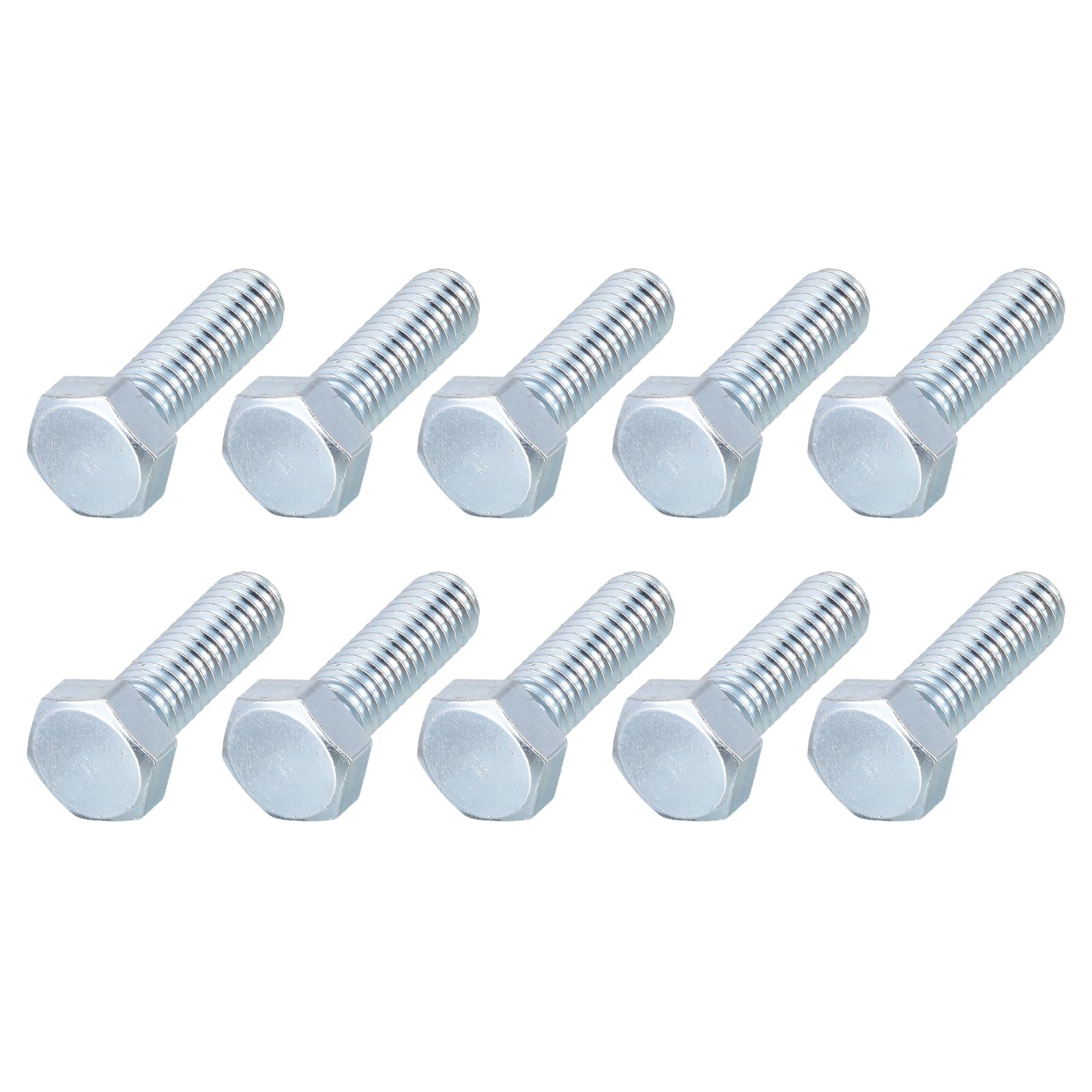 METALLIXITY Hex Bolts (5/16-24x1") 12Pcs, Carbon Steel Zinc Plated Fully Threaded, UNF Fine Thread Hex Head Screw Bolt - for Furniture Repair, Silver โ image 1