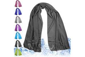 MEIYANTE Cooling Towel 43.3" x 15.7" - Ice Sweat Towel for Neck & Face - Quick Cool Down Wrap for Summer Heat, Gym, Running, Golf, Yoga & Sports