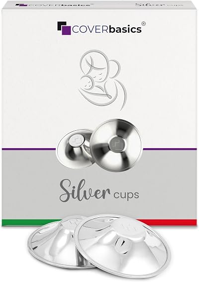 COVERbasics Silver Nursing Cups Nipple Shields Slim