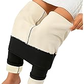 HEEKPEK Fleece Lined Leggings Women, Winter Thermal Cashmere Pants, High Waist Stretchy Sweatpants, Tummy Control Warm Tights