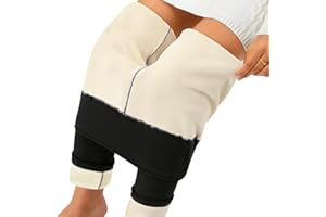Oleda Fleece Lined Leggings Women Warm Thermal Leggings High Waisted Winter Tights Sherpa Fleece Womens Legging Workout Pants