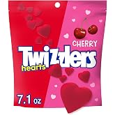 TWIZZLERS Cherry Flavored Hearts Chewy, 7.1 oz Bag