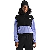 The North Face womens Glacier Fleece Half Zip Short Jacket - 1/2 Zip Pullover Jacket, Zip Pockets, Stretch Fabric