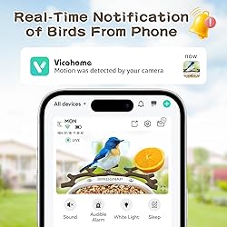birdsnap® MON - Smart Bird Feeder with Camera, 2K