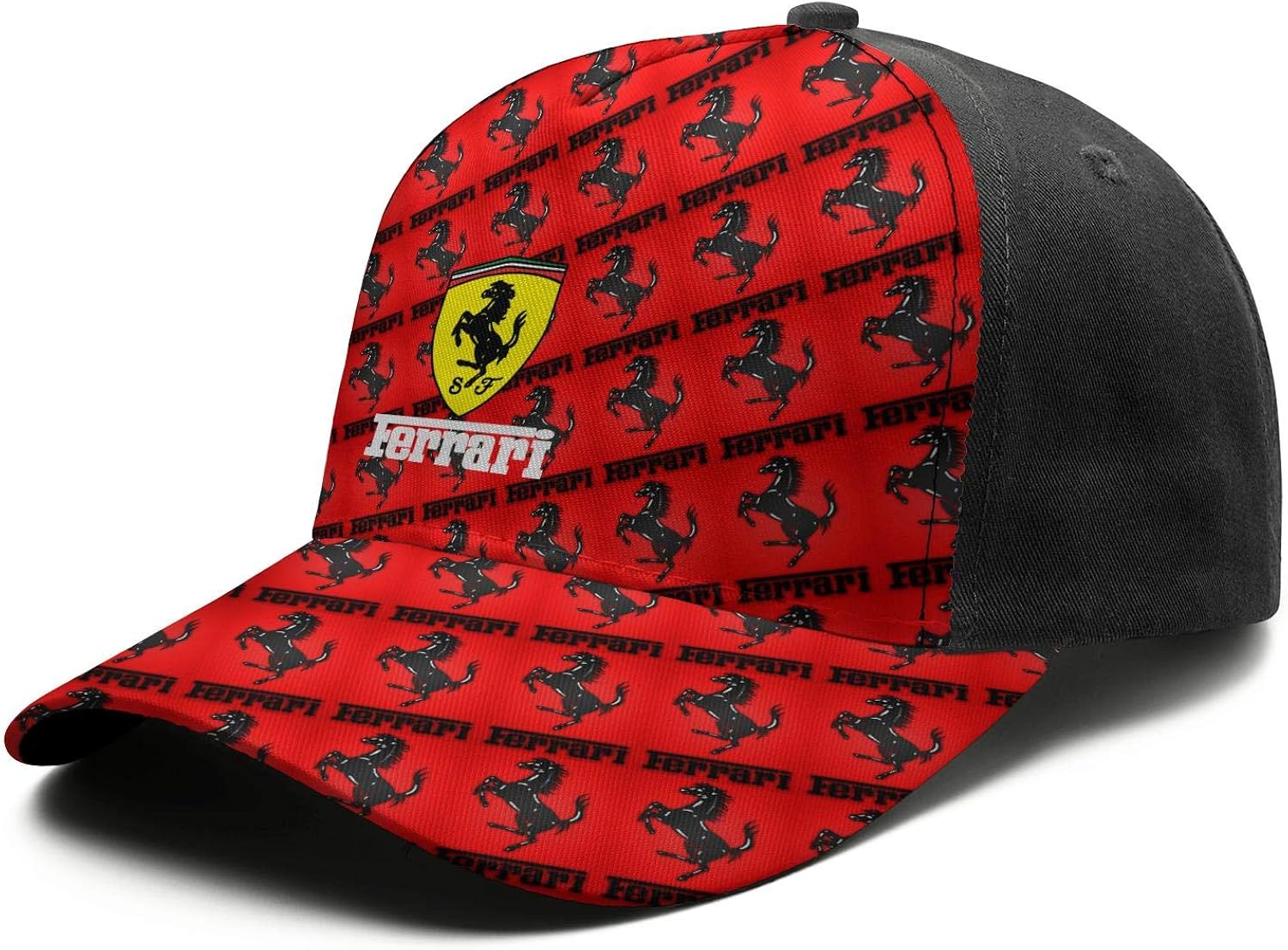 Baseball Cap Men/Womens FerrariLogo Sport Strapback Hats Run Hat