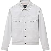 Theory Men's River Jacket in Neoteric Twill, Fog, X-Small
