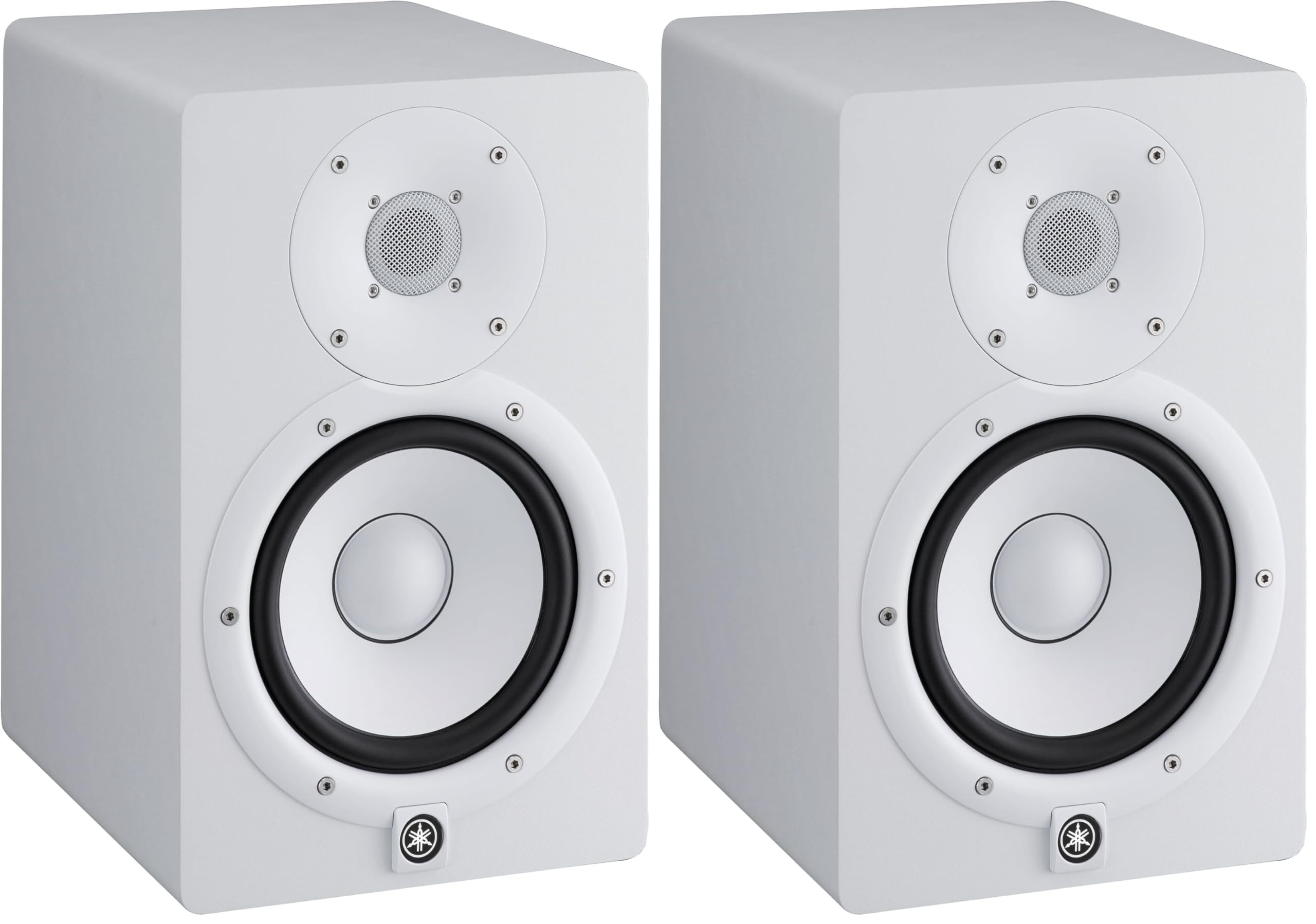 YAMAHA HS7W 7-Inch Powered Studio Monitor Speaker, White (Pack of 2) Image