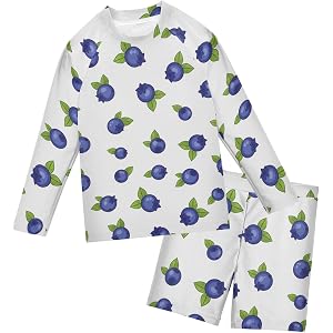 KOPIRIT Toddler Swimsuit Boy Sunsuit Long Sleeve Bathing Suits UPF 50+ with Swim Trunks, 2 Piece