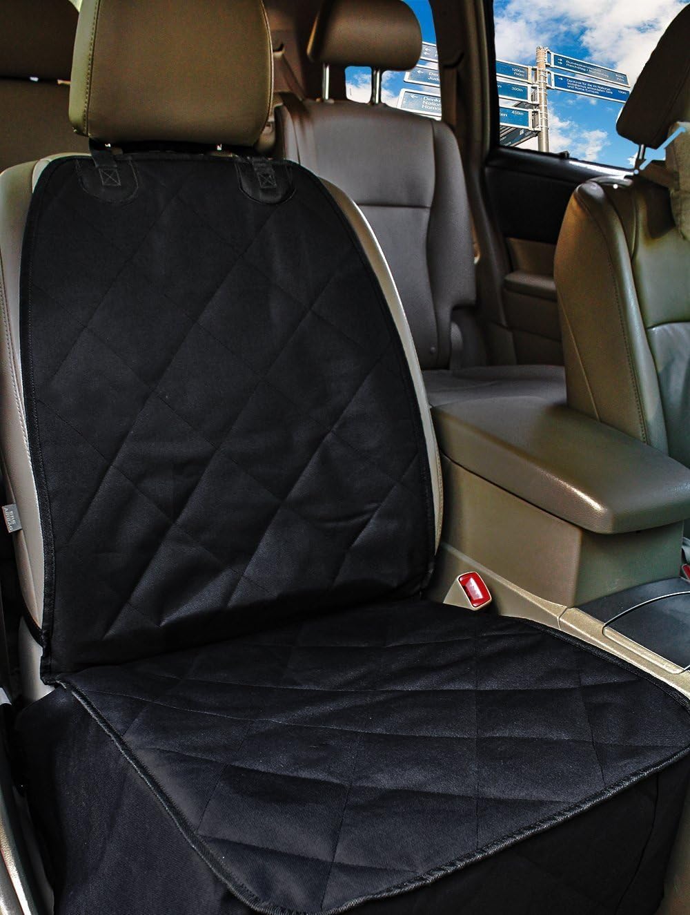 Living Express Waterproof Non-Slip Hammock Design Back Bench Car Front Seat Cover for Pet Dog