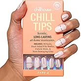 Chillhouse - Chill Tips, Press on Nails Kit - Type A (Oval) - 30 Nail Shapes & Sizes - Up to 2 Weeks of Wear - Customizable Fit - Reusable - Latina Founded & Women Owned - Beauty & Self Care