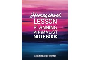 Homeschool Lesson Planning Minimalist Notebook (Artist Series): 12 Month, 52 Week Undated Planner by schoolnest