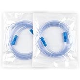2 Pcs Extended Suction Connection Tube, 6.5 Feet - Flexible & Durable, Compatible with Various Devices