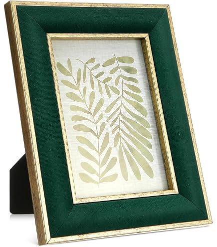 Amazon.com - Isaac Jacobs Velvet Picture Frame with Metallic Gold