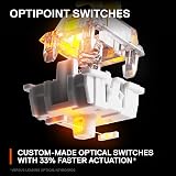 SteelSeries Apex 9 TKL Mechanical Keyboard Optical Switches 2-Point Actuation view 4