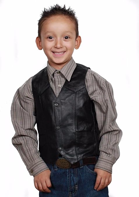 baby leather motorcycle vest