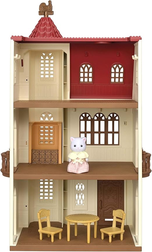 Sylvanian Families 5493 Red Roof Tower Home Doll House Amazon.co.uk