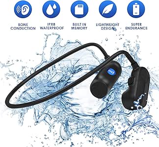 swimming bone conduction headphones bluetooth
