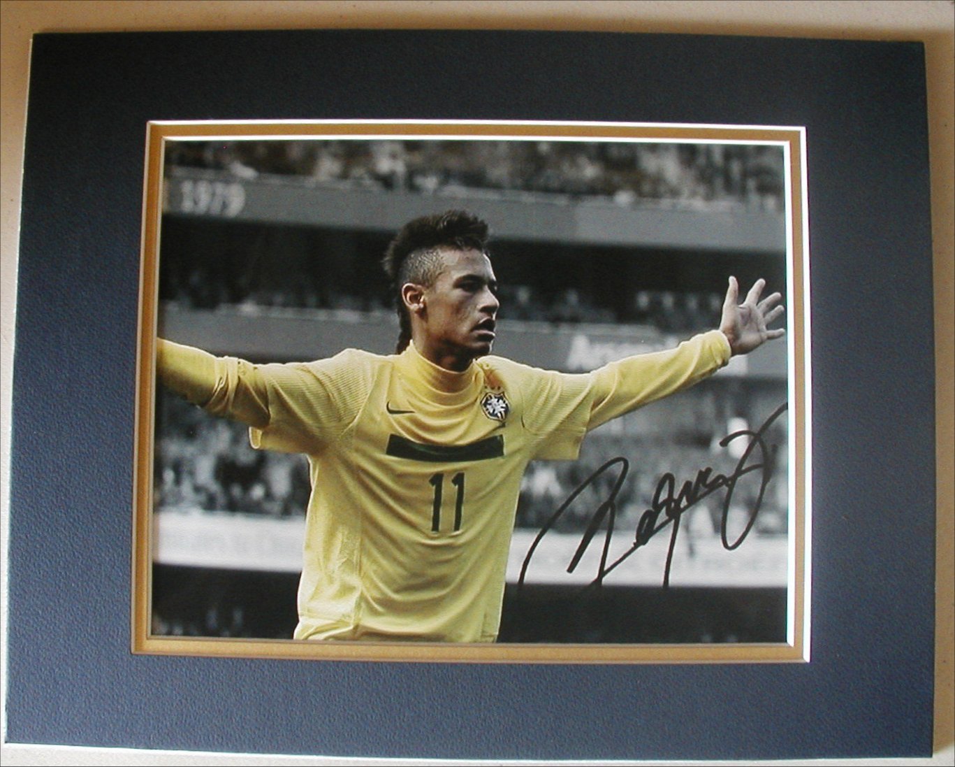 2018/19 Neymar photo Brazil Paris Saint Germain print signed autograph