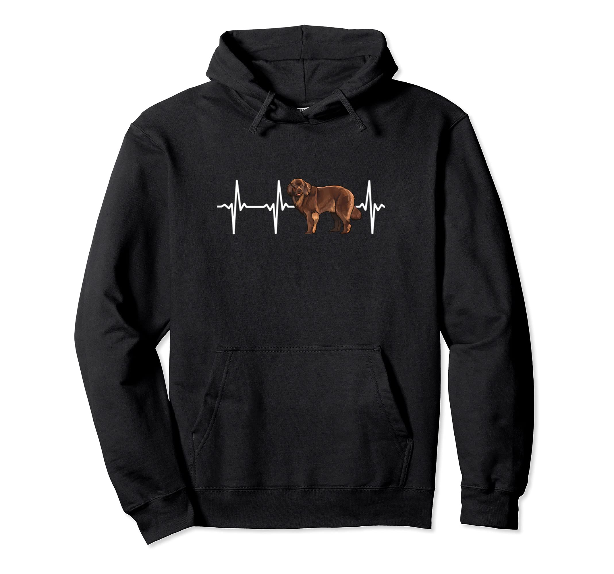 Newfoundland Heartbeat Love My Dog Pullover Hoodie