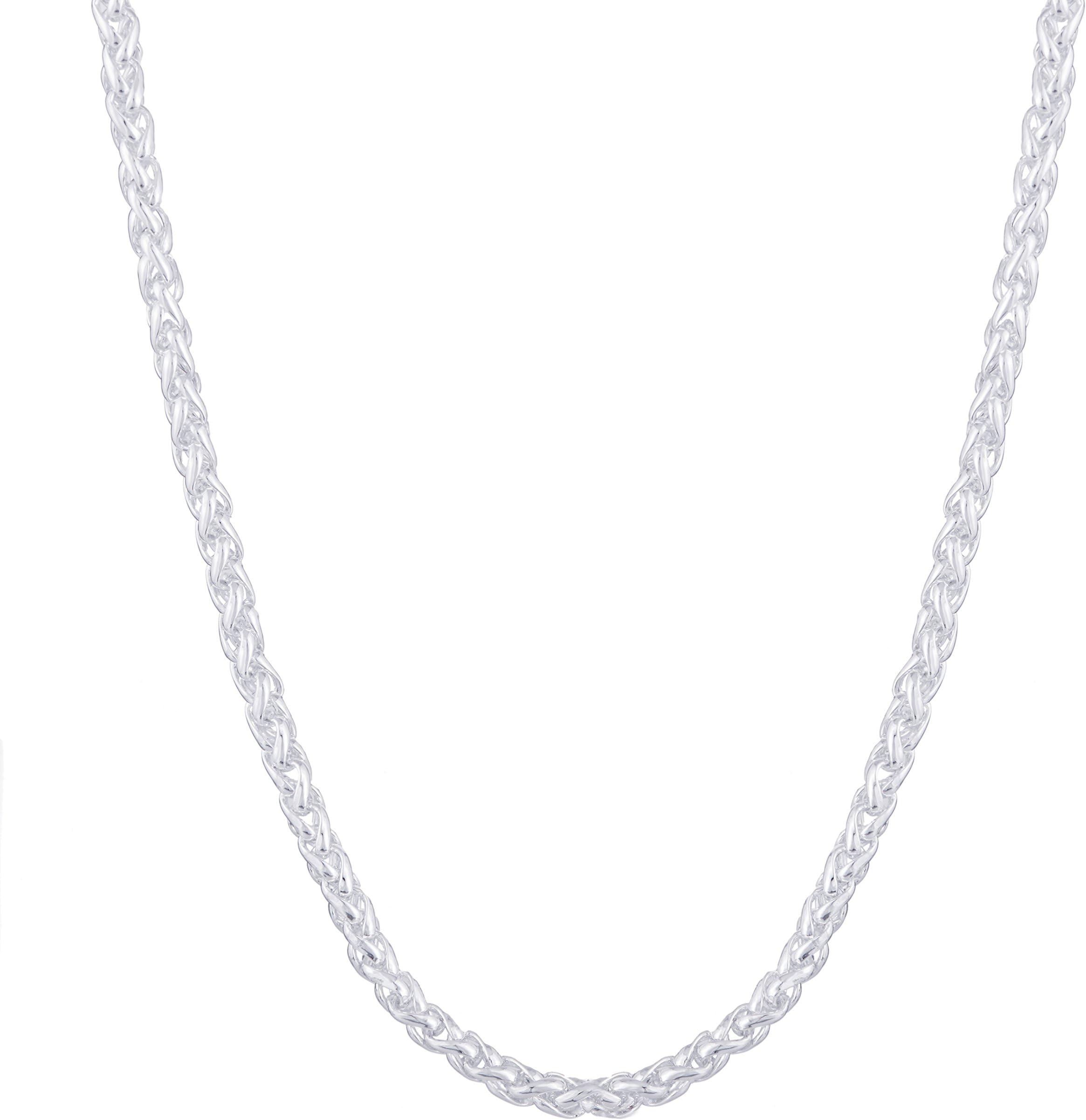 AVN JEWELLERS 915 Pure Sterling Silver Plated Elegant Chain at