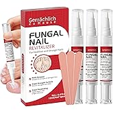 Toenail Fungus Treatment Extra Strength Nail Repair Pen, Repair Damaged Nails Yellow, Discolored, Thick and Ingrown Nails, Fungus Pen for Toenails and Fingernails with Tea Tree Oil, 3 Pens & 3 Files