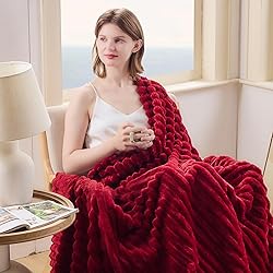 NEWCOSPLAY Super Soft Throw Blanket Red Premium