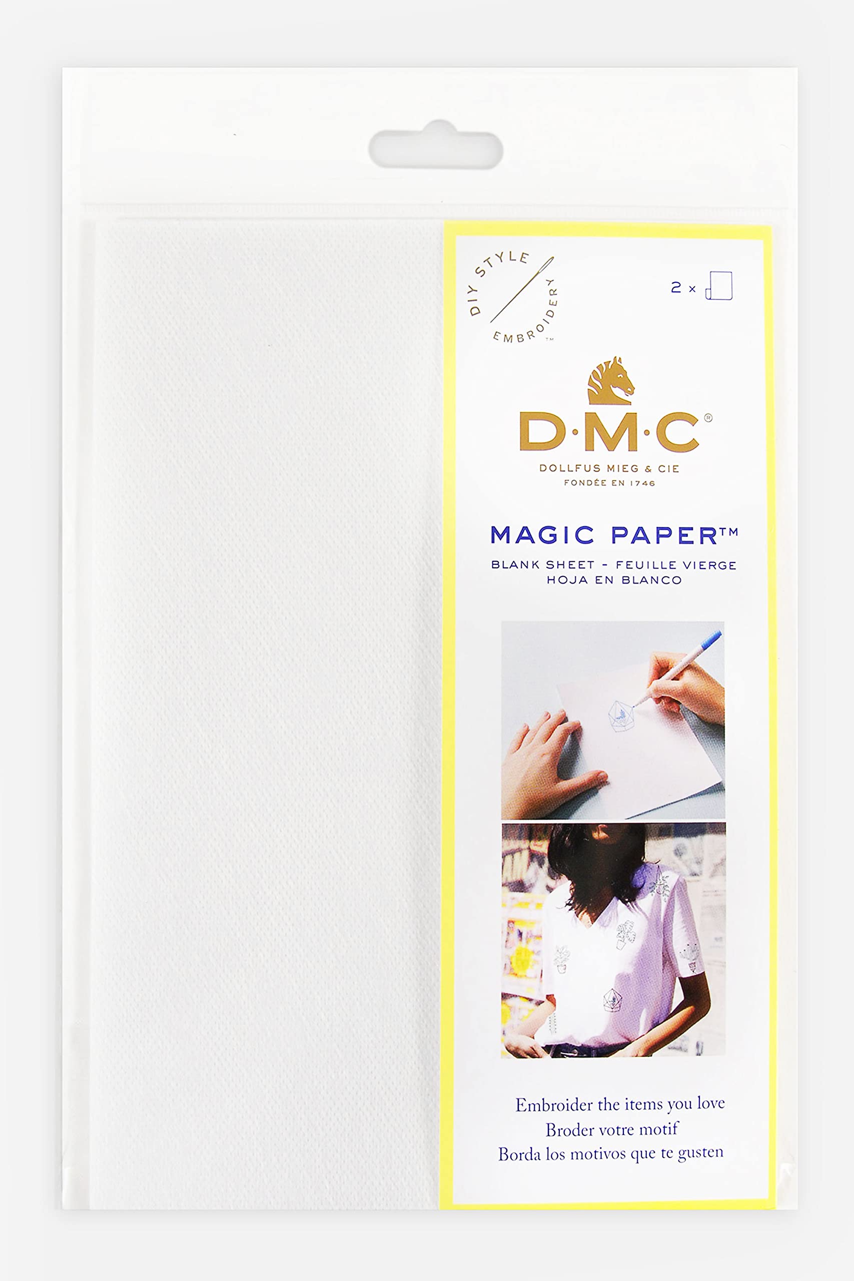DMC Pack of 2 Blank Magic Sheets A5