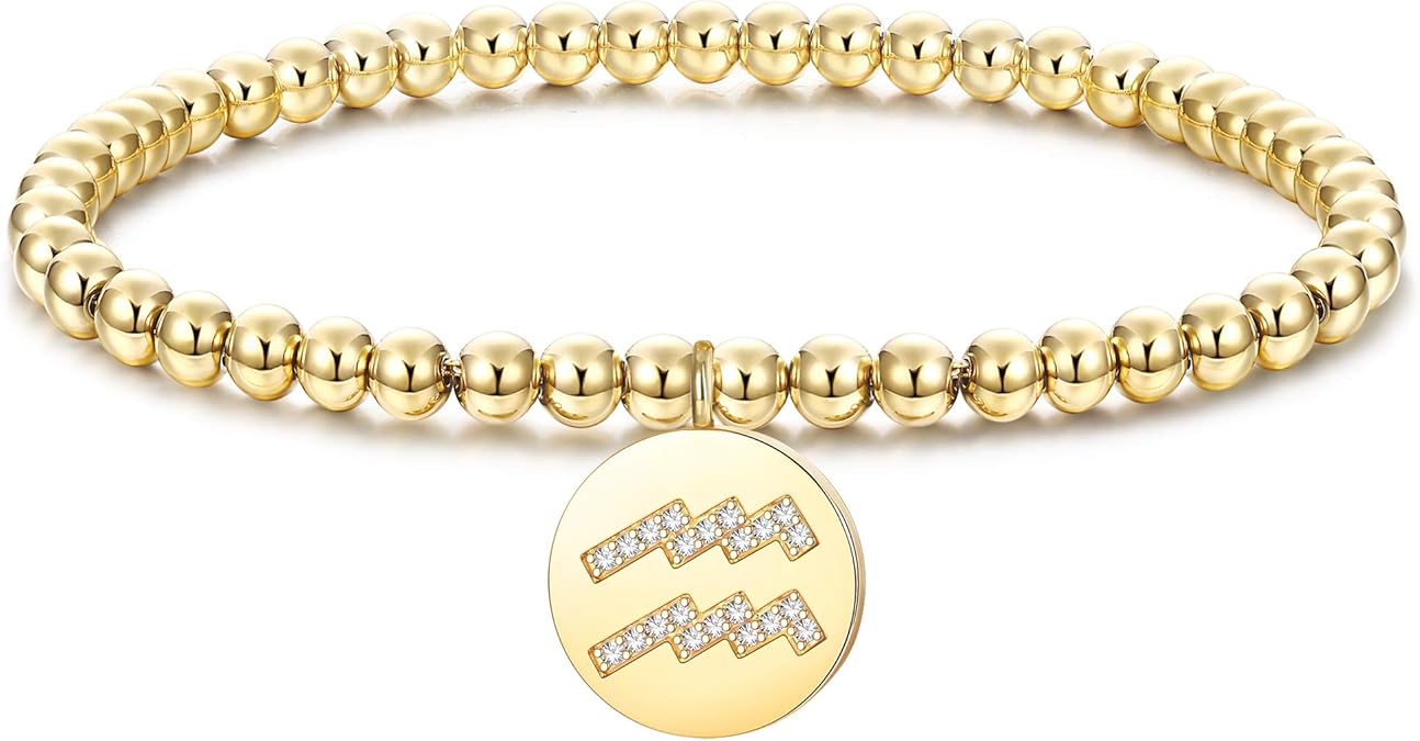 Amazon.com: HAIAISO 14K Gold Plated Constellation Adjustable Bead