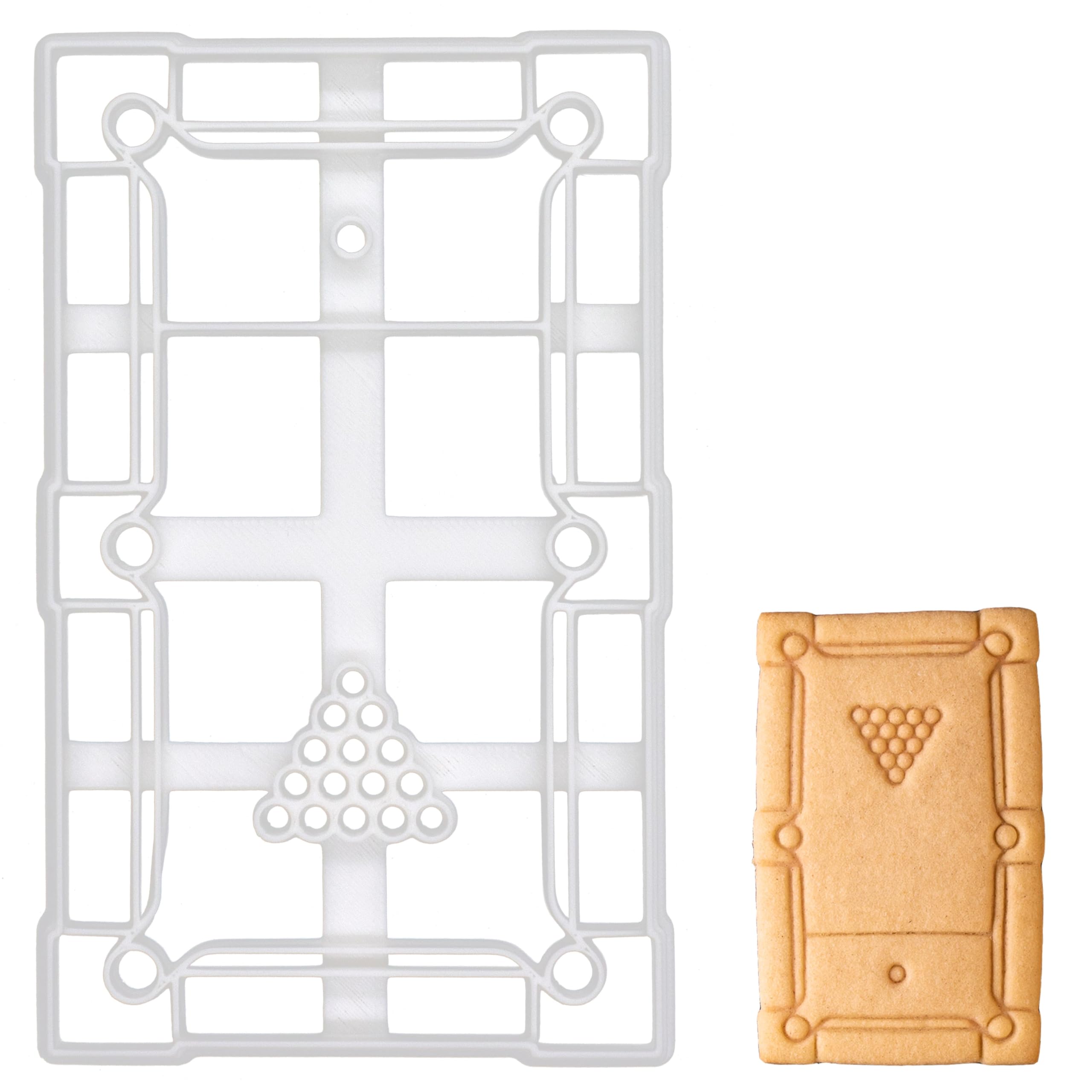 BAKERLOGY Pool Table Cookie Cutter - Detailed Biscuit Cutter Design for Baking and Crafts, Ideal on Fondant, Dough, Clay