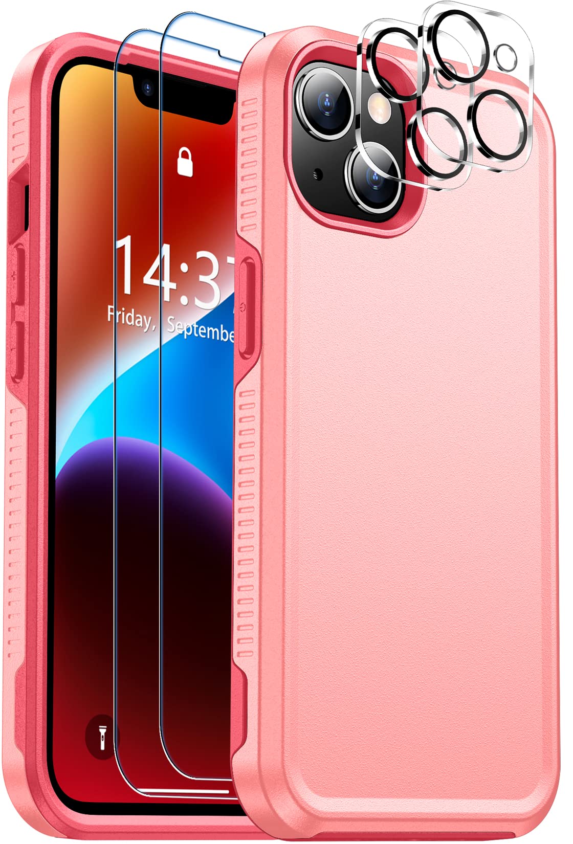 Justcool [5 in 1 Designed for iPhone 14 Plus