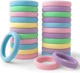 nuoshen 100Pcs Cotton Hair Ties for Women Elastic Ponytail Holders