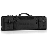 Savior Equipment Urban Warfare Tactical Double Long Gun Bag Case Backpack w/Pistol Handgun Case,42 Inch Obsidian Black