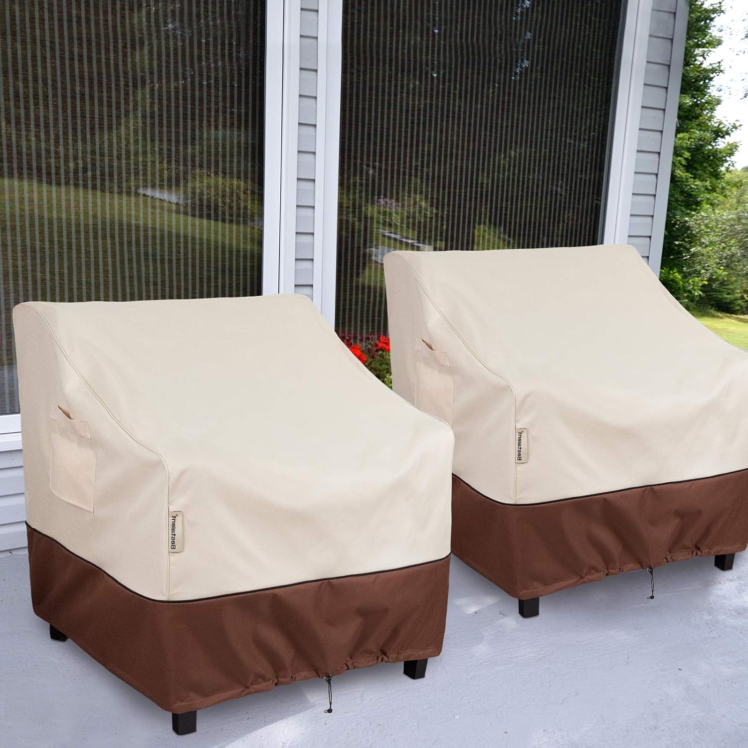 Bestalent Patio Chair Covers Heavy Duty Outdoor Furniture Covers Waterproof Fits up to 32" W x 37" D x 36" H 2Pack : Garden & Outdoor