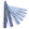 ATOPLEE Knife Sharpening Stone Set,7pcs Green Silicone Carbon Polishing Stone Oilstone Grinding Whetstone for Ceramic Painted Metal Grinding,Grit 80#/150#/240#/400#/600#/800#/1000# [All Grits]