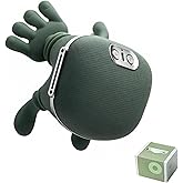 Udsle Bionic Heated Massager, Portable Shiatsu Neck and Back Massager, Electric Deep Tissue 4D Kneading Massage, Simulated Human Hand Design for Pain Relief and Muscle Relax