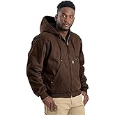 Berne Men's Heartland Washed Duck Hooded Work Jacket