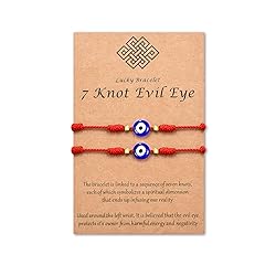 Tarsus 7 Knots Kabbalah Red String Bracelet