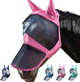 Harrison Howard CareMaster Pro Luminous Fly Mask Long Nose Ears UV 60%