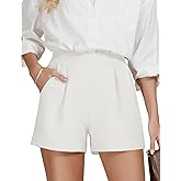 AKEWEI Dress Shorts for Women High Waisted Wide Leg Trendy Shorts