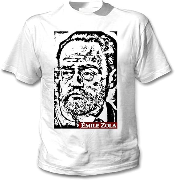 teesquare1st Men's Emile ZOLA French Writer White TShirt Amazon.co.uk