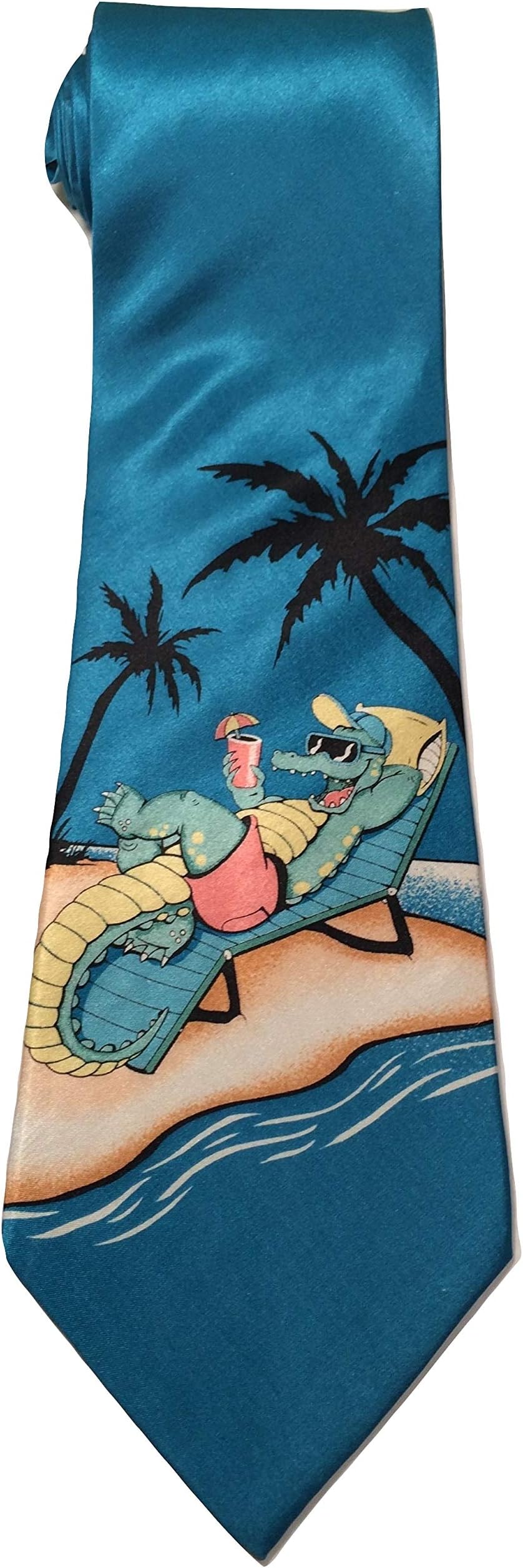 Alligator on Beach New Novelty Necktie Tie