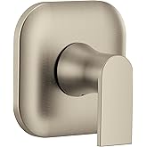 Moen UT2401BN Genta LX 1-Handle M-CORE Transfer Valve Trim Kit, Valve Required, Brushed Nickel